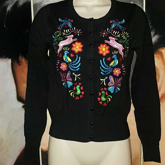 Banjo & Cake Sweaters - Banjo & Cake Rabbit Peacock Bird Cardigan